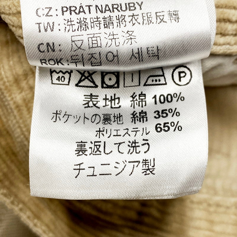 【中古品】【メンズ】  CARHARTT WIP SINGLE KNEE PANT カーハート ダブリューアイピー シングルニーパンツ コーデュロイ ズボン ボトムス 153-240611-ay-04-izu サイズ：34×32 カラー：ベージュ 万代Net店