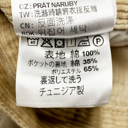 【中古品】【メンズ】  CARHARTT WIP SINGLE KNEE PANT カーハート ダブリューアイピー シングルニーパンツ コーデュロイ ズボン ボトムス 153-240611-ay-04-izu サイズ：34×32 カラー：ベージュ 万代Net店