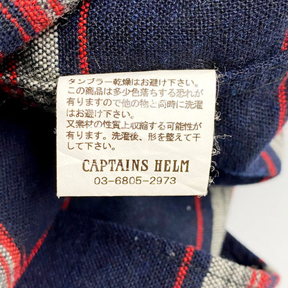 【中古品】【メンズ】  CAPTAINS HELM キャプテンズヘルム ポケット付き長袖シャツ カジュアルシャツ トップス 142-240612-ay-19-izu サイズ：M カラー：マルチカラー 万代Net店