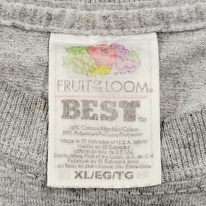 【現状渡し品】【メンズ】 FRUIT OF THE LOOM フルーツオブザルーム Tシャツ 半袖 トップス 146-240909-mm-12-izu サイズ：XL カラー：グレー 万代Net店