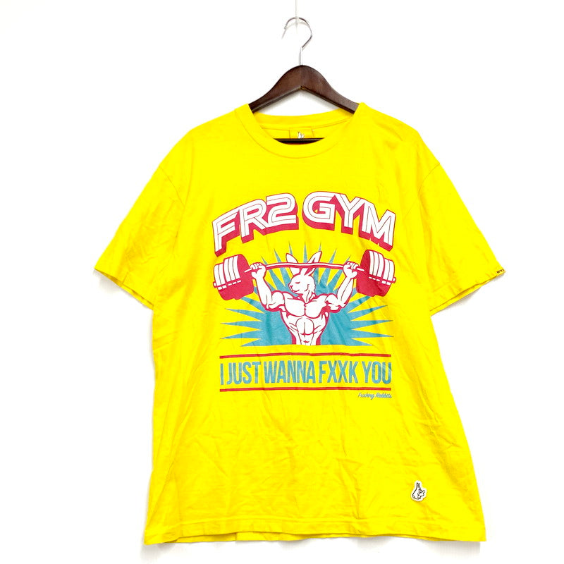 【中古品】【メンズ】  #FR2 エフアールツー GYM TEE ジムTシャツ トップス 半袖 142-240905-ma-21-izu サイズ：L カラー：イエロー 万代Net店