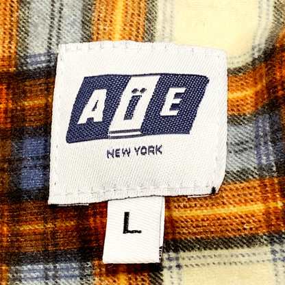 【中古美品】【メンズ】  AIE エーアイイー SS PAINTER SHIRT FLANNEL エーアイイー ペインターシャツ チェックシャツ トップス 140-240609-mk-17-izu サイズ：L カラー：マルチカラー 万代Net店