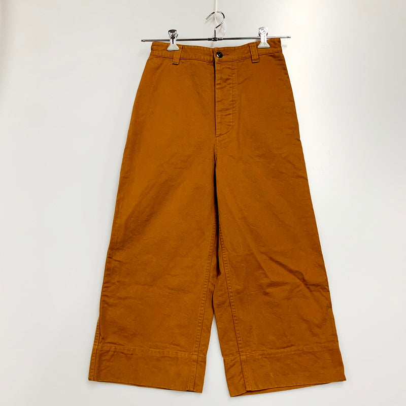 【中古品】【レディース】 MHL. エムエイチエル WASHED COTTON DRILL 595-1143500 ウォッシュドコットンドリル パンツ 168-240601-hi-01-izu カラー：ブラウン 万代Net店