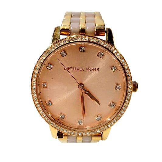 【中古品】【メンズ/レディース】 Michael Kors マイケルコース MK-4396 アナログ 腕時計 198-240916-as-09-izu カラー：ゴールド 万代Net店