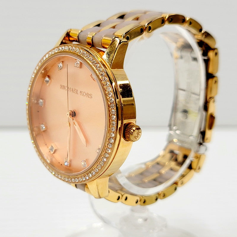 【中古品】【メンズ/レディース】 Michael Kors マイケルコース MK-4396 アナログ 腕時計 198-240916-as-09-izu カラー：ゴールド 万代Net店