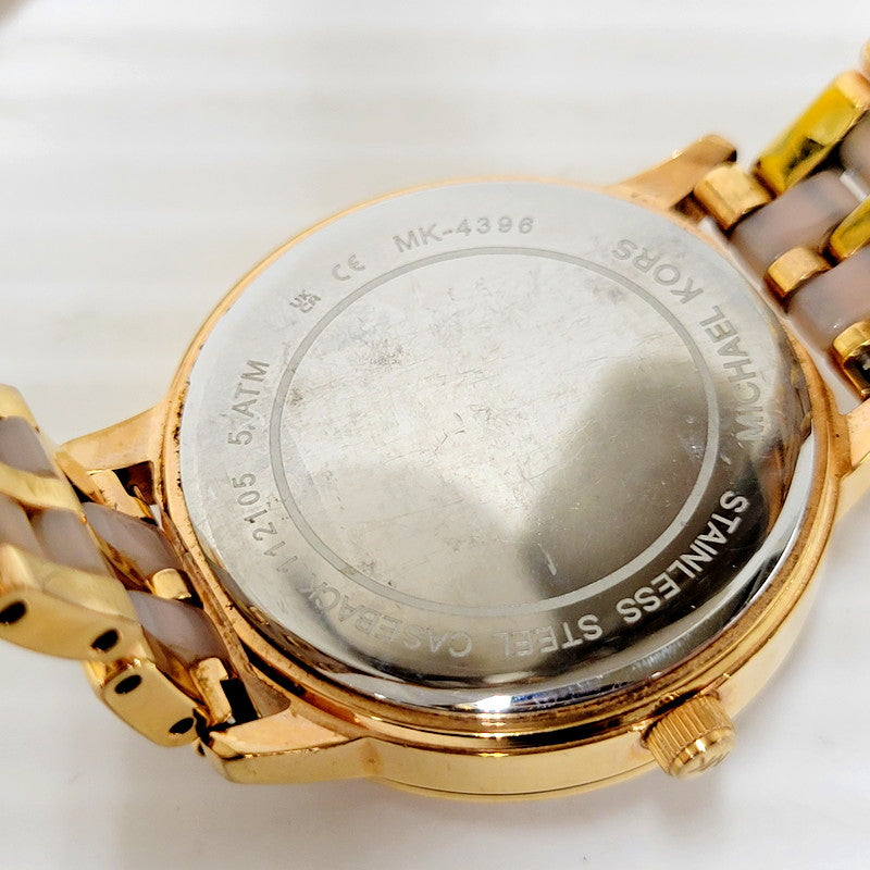 【中古品】【メンズ/レディース】 Michael Kors マイケルコース MK-4396 アナログ 腕時計 198-240916-as-09-izu カラー：ゴールド 万代Net店