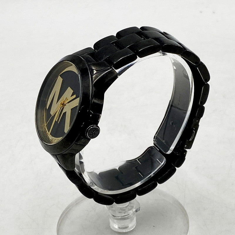 【中古品】【レディース】 Michael Kors マイケルコース WRIST WATCH QUARTZ MK-6256 リストウォッチ クォーツ 腕時計 198-240529-hi-21-izu カラー：ブラック/ゴールド 万代Net店