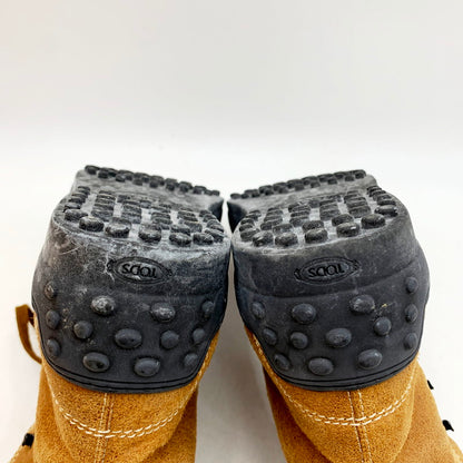 【中古品】【メンズ】 TOD’S トッズ WINTER GOMMINO ANKLE BOOT スウェード アンクルブーツ レースアップブーツ 164-240601-hi-07-izu サイズ：8 1/2(27.5cm) カラー：CAMEL 万代Net店