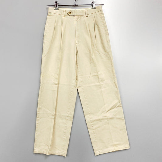 【中古品】【メンズ】 WILLIS&GEIGER TUCK PANTS ウィリスアンドガイガー タックパンツ ズボン ボトムス 157-240605-ay-15-izu サイズ：76 カラー：ベージュ 万代Net店