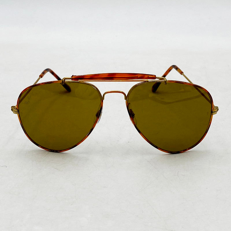 【中古品】【メンズ】 Ray-Ban レイバン B&L社製 TEARDROP SUNGLASSES ティアドロップサングラス アイウェア アクセサリー 203-240607-hi-31-izu サイズ：58ロ14 カラー：ブラウン/ゴールド 万代Net店