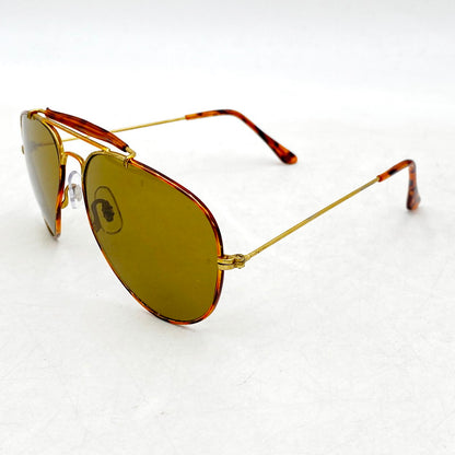 【中古品】【メンズ】 Ray-Ban レイバン B&L社製 TEARDROP SUNGLASSES ティアドロップサングラス アイウェア アクセサリー 203-240607-hi-31-izu サイズ：58ロ14 カラー：ブラウン/ゴールド 万代Net店