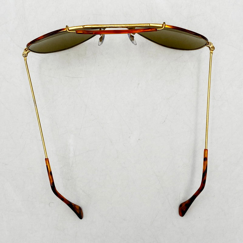 【中古品】【メンズ】 Ray-Ban レイバン B&L社製 TEARDROP SUNGLASSES ティアドロップサングラス アイウェア アクセサリー 203-240607-hi-31-izu サイズ：58ロ14 カラー：ブラウン/ゴールド 万代Net店