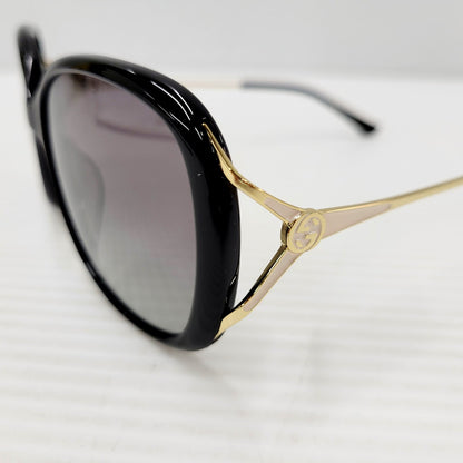 【中古美品】【メンズ/レディース】 GUCCI グッチ GG0649SK サングラス 小物 服飾雑貨 183-240613-ay-11-izu サイズ：58口16-135 カラー：ブラック×ゴールド 万代Net店
