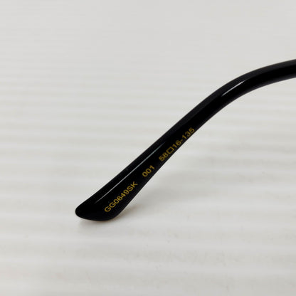 【中古美品】【メンズ/レディース】 GUCCI グッチ GG0649SK サングラス 小物 服飾雑貨 183-240613-ay-11-izu サイズ：58口16-135 カラー：ブラック×ゴールド 万代Net店