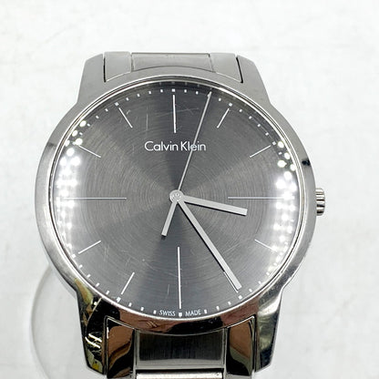 【中古品】【メンズ/レディース】  CALVIN KLEIN カルバンクライン K2G 2G1 クロノグラフ 電池式 腕時計 198-240916-mm-15-izu カラー：シルバー 万代Net店