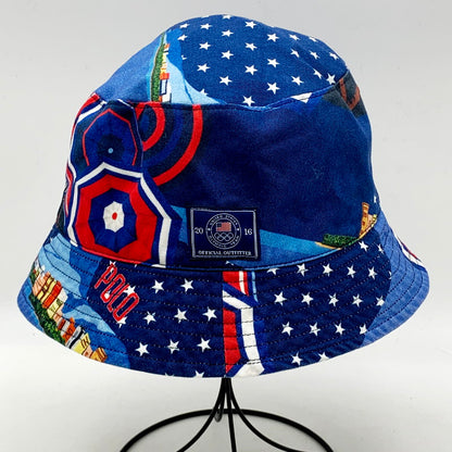 【中古品】【メンズ】 POLO RALPH LAUREN ポロ・ラルフローレン 2016 RIO OLYMPIC BUCKET HAT バケットハット 帽子 185-240615-hi-08-izu サイズ：L/XL カラー：ブルー 万代Net店