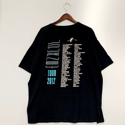 【中古品】【メンズ】  ANVIL JOURNEY 2012 TOUR TEE アンビル ジャーニー ツアーTシャツ 半袖 プリント トップス 146-240628-ay-33-izu サイズ：2XL カラー：ブラック 万代Net店