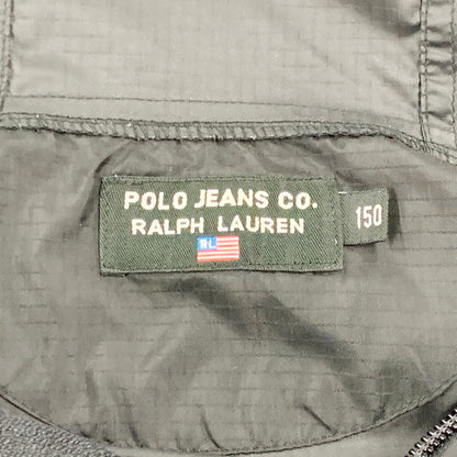 【中古品】【メンズ】  POLO JEANS RALPH LAUREN HOODED NYLON JACKET ポロジーンズ ラルフローレン フーデッド ナイロンジャケット アウター 146-240923-as-02-izu サイズ：150 カラー：ブラック 万代Net店