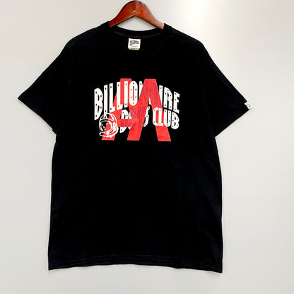 【中古品】【メンズ】 Billionaire Boys Club ビリオネアボーイズクラブ BBCRS185T001 プリントTシャツ 半袖 トップス 142-240712-ay-09-izu サイズ：L カラー：ブラック 万代Net店