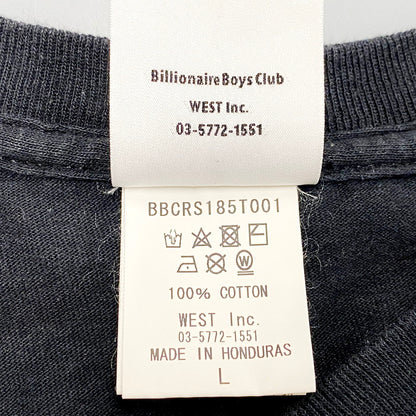 【中古品】【メンズ】 Billionaire Boys Club ビリオネアボーイズクラブ BBCRS185T001 プリントTシャツ 半袖 トップス 142-240712-ay-09-izu サイズ：L カラー：ブラック 万代Net店