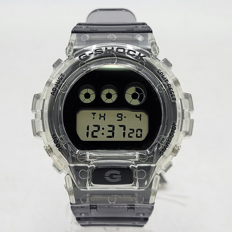 【中古美品】【メンズ/レディース】 G-SHOCK ジーショック DW-6900SK-1 腕時計 196-260527-as-07-izu カラー：クリア×ブラック 万代Net店