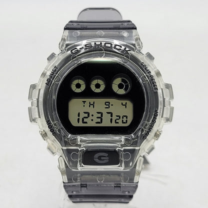 【中古美品】【メンズ/レディース】 G-SHOCK ジーショック DW-6900SK-1 腕時計 196-260527-as-07-izu カラー：クリア×ブラック 万代Net店