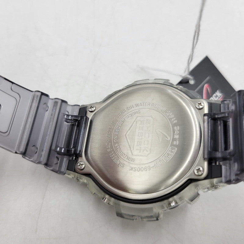 【中古美品】【メンズ/レディース】 G-SHOCK ジーショック DW-6900SK-1 腕時計 196-260527-as-07-izu カラー：クリア×ブラック 万代Net店