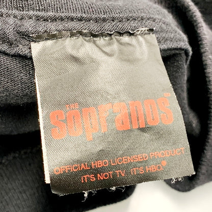 【中古品】【メンズ】  ALSTYLE APPAREL&ACTIVEWEAR THE SOPRANOS 00S BADA BING! TEE アルスタイルアパレル アクティブウェア プリントTシャツ 半袖 トップス 146-240703-ay-16-izu サイズ：XL カラー：ブラック 万代Net店