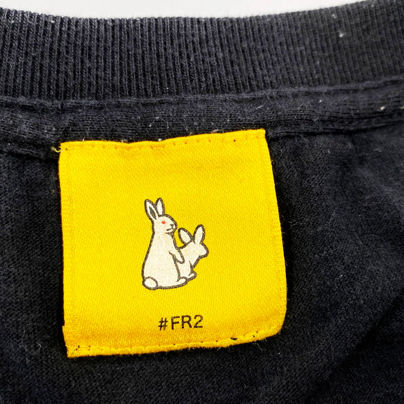 【中古品】【メンズ】  FR2 エフアールツー LIKED YOUR POST 半袖Tシャツ 両面プリント 142-240705-hi-11-izu サイズ：2XL カラー：ブラック 万代Net店