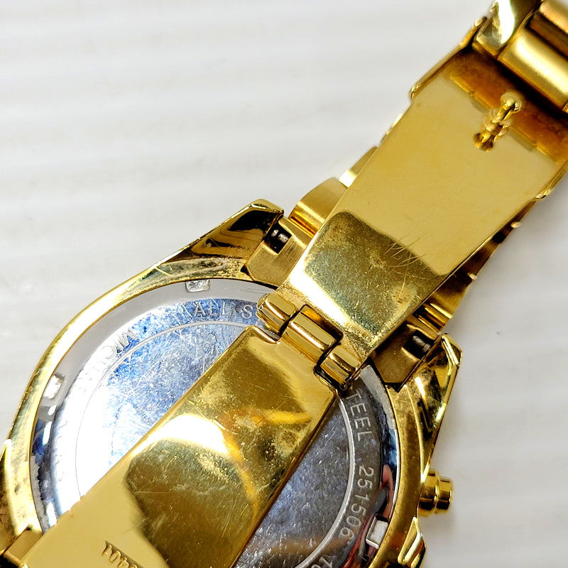 【中古品】【メンズ/レディース】 Michael Kors マイケルコース MK-5798 クロノグラフ 腕時計 198-240916-as-08-izu カラー：ゴールド 万代Net店