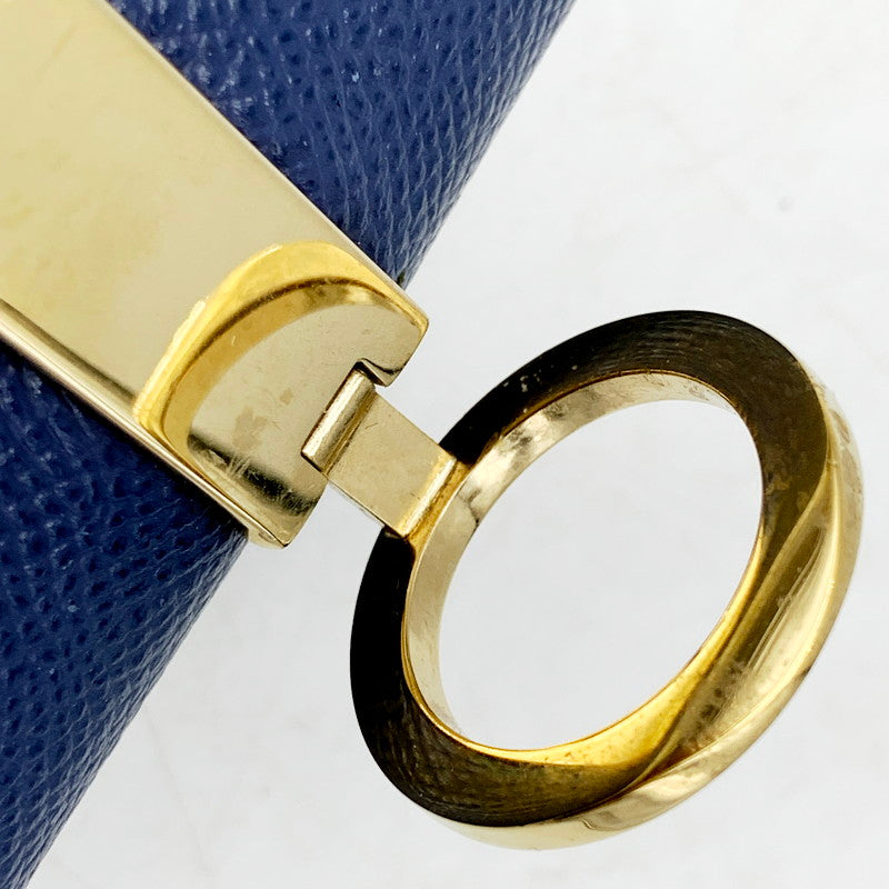 【中古品】【メンズ/レディース】 BVLGARI ブルガリ 284850 Wホック 三つ折り財布 サイフ ウォレット 181-240712-ay-30-izu カラー：ブルー 万代Net店