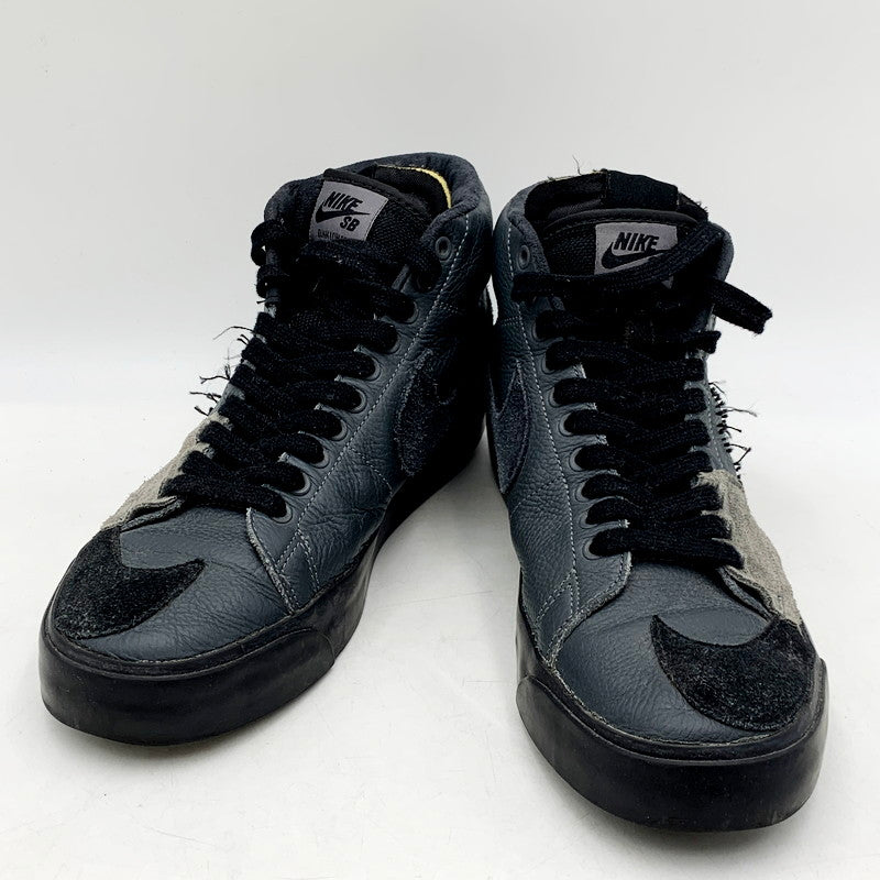 【中古品】【メンズ】 NIKE SB ナイキエスビー BLAZER MID EDGE DA2189-00 ズーム ブレーザー ミッド エッジ スニーカー シューズ 靴 160-240713-mk-05-izu サイズ：27.5cm カラー：IRON GREY BLACK-BLACK 万代Net店