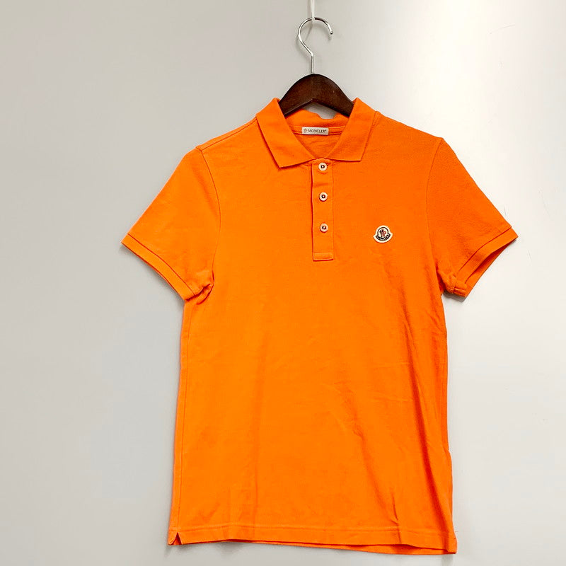 【中古品】【メンズ】 MONCLER モンクレール MAGLIA POLO MANICA D10918340800 84556 ポロシャツ 半袖 トップス 141-240715-as-16-izu サイズ：XS カラー：オレンジ 万代Net店