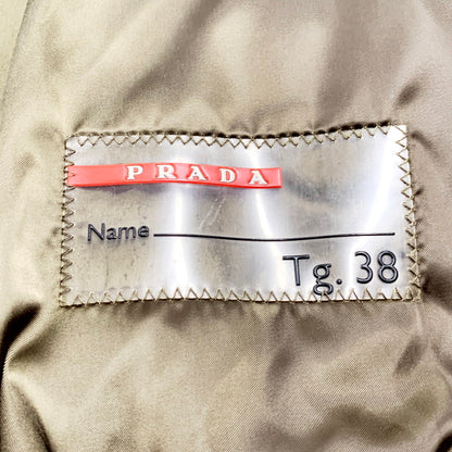 【中古品】【メンズ】 PRADA SPORTS プラダスポーツ 00S HIGH NECK NYLON JACKET ハイネック ナイロン ジャケット アウター 141-240715-as-07-izu カラー：カーキ 万代Net店