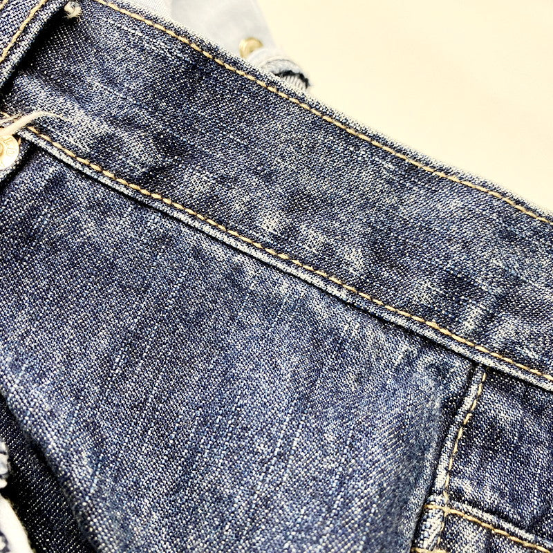 【中古品】【メンズ】  FIELD GEAR DENIM PANTS デニムパンツ 花柄 刺繍 ジーンズ ズボン ボトムス 157-240716-ay-30-izu サイズ：12 カラー：インディゴ 万代Net店