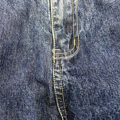 【中古品】【メンズ】  FIELD GEAR DENIM PANTS デニムパンツ 花柄 刺繍 ジーンズ ズボン ボトムス 157-240716-ay-30-izu サイズ：12 カラー：インディゴ 万代Net店