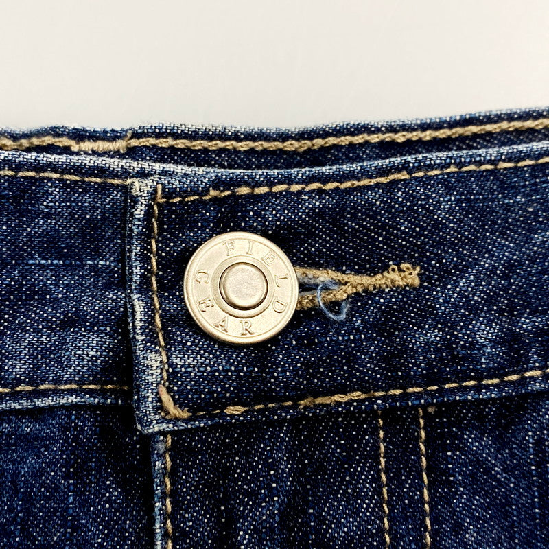 【中古品】【メンズ】  FIELD GEAR DENIM PANTS デニムパンツ 花柄 刺繍 ジーンズ ズボン ボトムス 157-240716-ay-30-izu サイズ：12 カラー：インディゴ 万代Net店