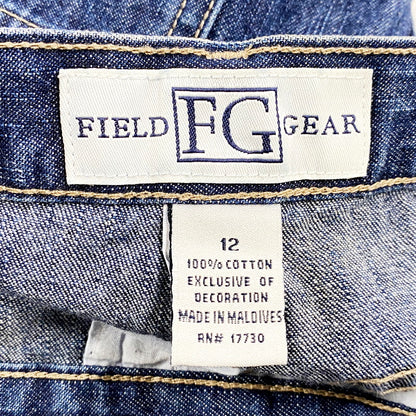 【中古品】【メンズ】  FIELD GEAR DENIM PANTS デニムパンツ 花柄 刺繍 ジーンズ ズボン ボトムス 157-240716-ay-30-izu サイズ：12 カラー：インディゴ 万代Net店