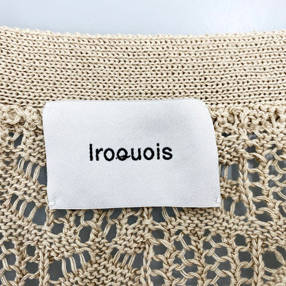 【中古品】【メンズ】 Iroquois イロコイ 22SS MESH CARDIGAN 279221 メッシュカーディガン 薄手 トップス 140-240716-ay-28-izu サイズ：2 カラー：ベージュ 万代Net店