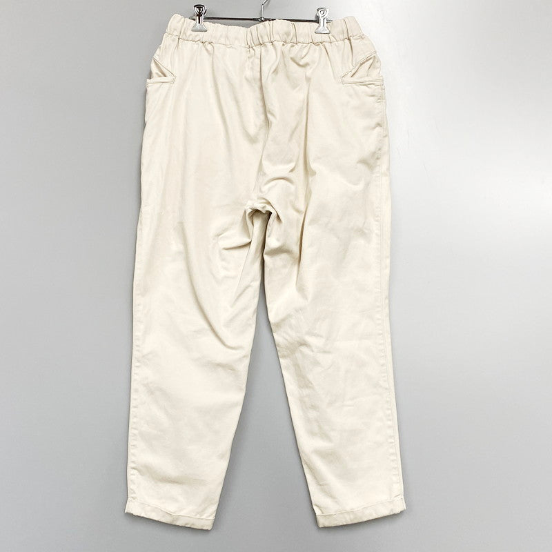 【中古品】【メンズ】  SEE SEE EASY SLACKS PANTS 6118352-0-70 シーシー イージーストラックパンツ ロゴ 刺繍 ズボン ボトムス 151-240718-ay-16-izu サイズ：L カラー：ホワイト系 万代Net店