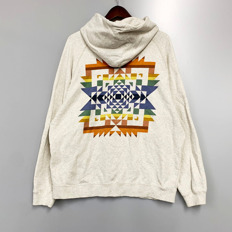 【中古品】【メンズ】 PENDLETON ペンドルトン RAGLAN BACK PRINT SWEATHOODIE 3475-3007 ラグラン バックプリント スウェット フーディ パーカー トップス 144-240720-ay-09-izu サイズ：M カラー：オートミール 万代Net店