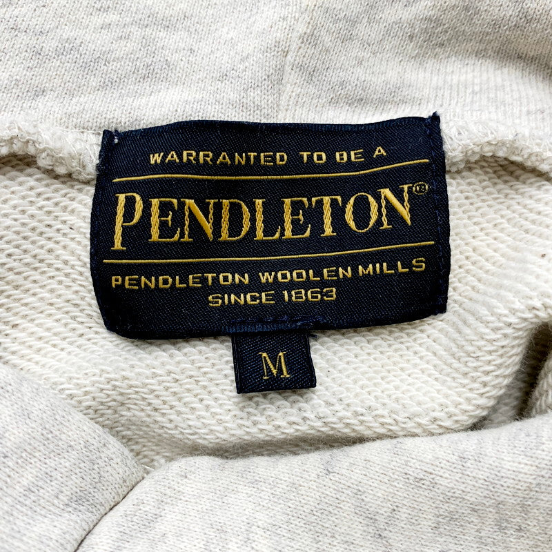 【中古品】【メンズ】 PENDLETON ペンドルトン RAGLAN BACK PRINT SWEATHOODIE 3475-3007 ラグラン バックプリント スウェット フーディ パーカー トップス 144-240720-ay-09-izu サイズ：M カラー：オートミール 万代Net店