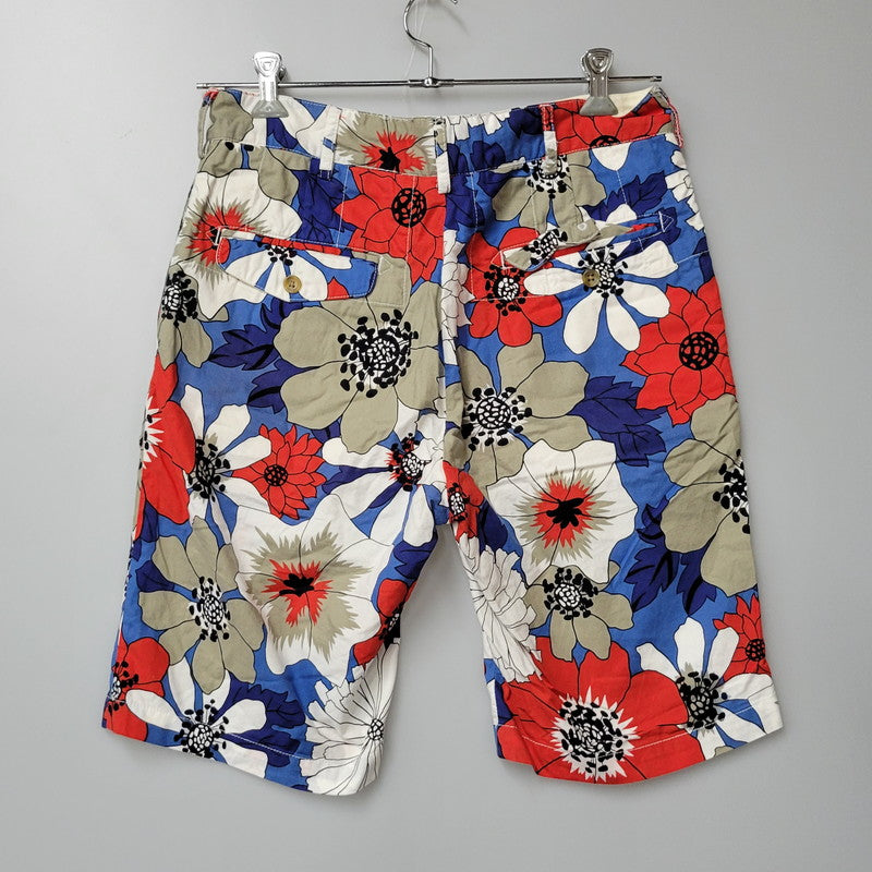 【中古品】【メンズ】 Engineered Garments エンジニアードガーメンツ FLOWER SHORT PANTS フラワー 花柄 ショート パンツ ボトムス 151-240721-mm-04-izu サイズ：34 カラー：マルチ 万代Net店