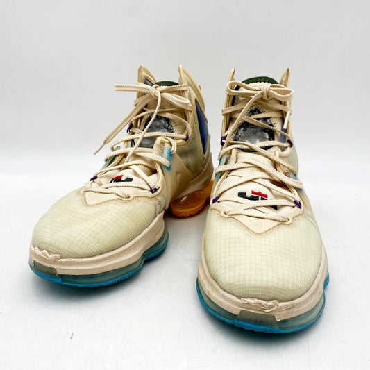 【中古品】【メンズ】 NIKE ナイキ LEBRON 19 DC9339-200 レブロン 19 スニーカー シューズ 靴 160-240728-as-15-izu サイズ：27.5cm カラー：PEARL WHITE/UNIVERSITY GOLD-GAME ROYAL 万代Net店