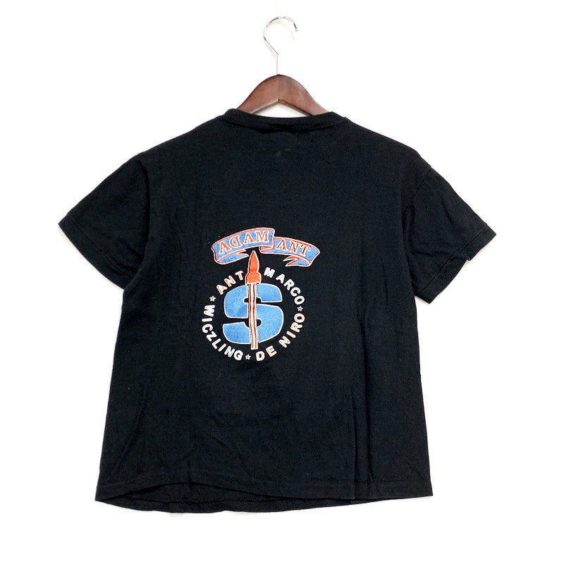 【中古品】【メンズ】  ADAM ANT アダム・アント 80S BOOTLEG TEE 80年代 ブートレッグ Tシャツ トップス 半袖 146-240819-ma-11-izu サイズ：サイズ不明 カラー：黒 万代Net店