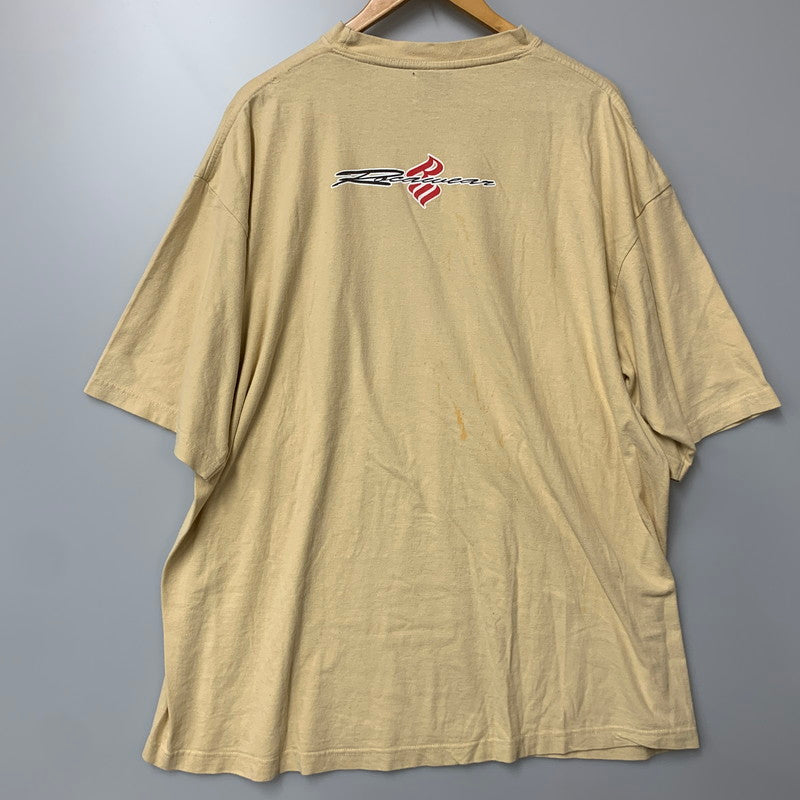 【中古品】【メンズ】 ROCAWEAR ロカウェア 90S SS TEE 半袖Tシャツ プリント USA製 トップス 146-240726-ay-12-izu サイズ：XL カラー：ベージュ系 万代Net店