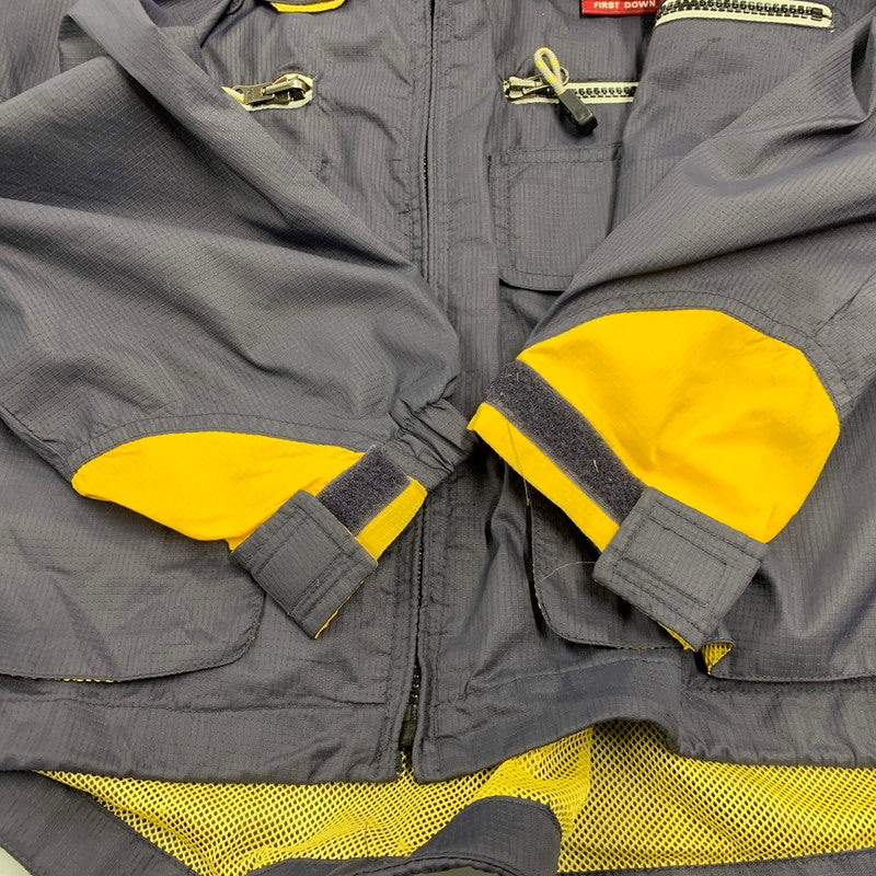 【中古品】【メンズ】  FIRST DOWN 90S MULTI POCKET NYLON TECH JACKET ファーストダウン マルチポケット ナイロンジャケット アウター    146-240726-ay-10-izu サイズ：M カラー：ネイビー 万代Net店