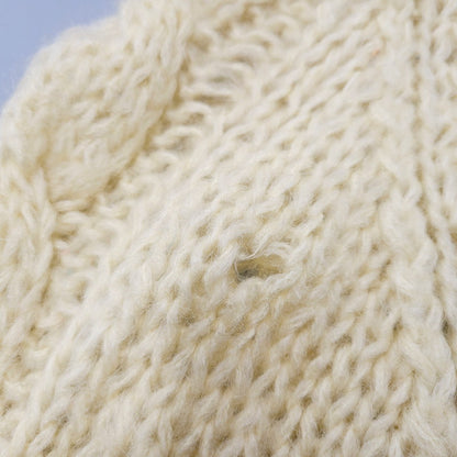 【中古品】【メンズ】 BOBBIE BROOKS 60-70S MOHAIR WOOL V NECK KNIT SWEATER ITALY VINTAGE モヘアウールニット Vネック セーター イタリアヴィンテージ トップス 146-240726-ay-01-izu サイズ：下記参照 カラー：ホワイト 万代Net店