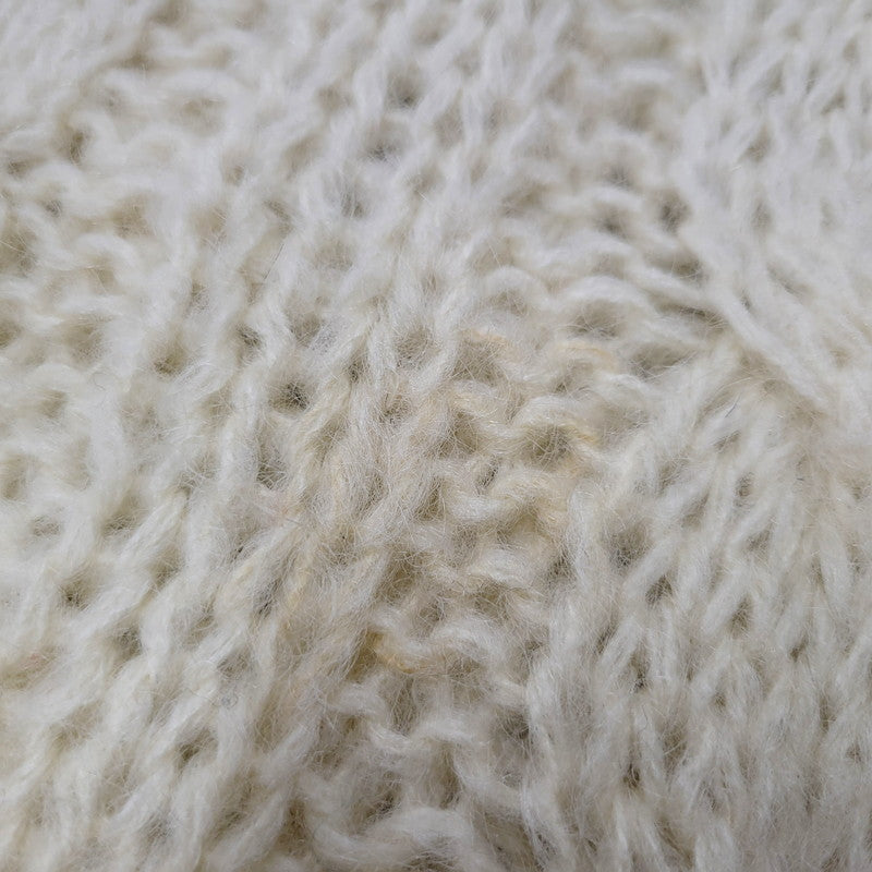 【中古品】【メンズ】 BOBBIE BROOKS 60-70S MOHAIR WOOL V NECK KNIT SWEATER ITALY VINTAGE モヘアウールニット Vネック セーター イタリアヴィンテージ トップス 146-240726-ay-01-izu サイズ：下記参照 カラー：ホワイト 万代Net店