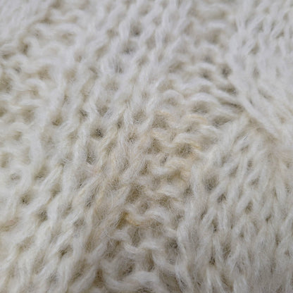 【中古品】【メンズ】 BOBBIE BROOKS 60-70S MOHAIR WOOL V NECK KNIT SWEATER ITALY VINTAGE モヘアウールニット Vネック セーター イタリアヴィンテージ トップス 146-240726-ay-01-izu サイズ：下記参照 カラー：ホワイト 万代Net店